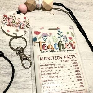 Teacher Appreciation Gift Lanyard with Keychain